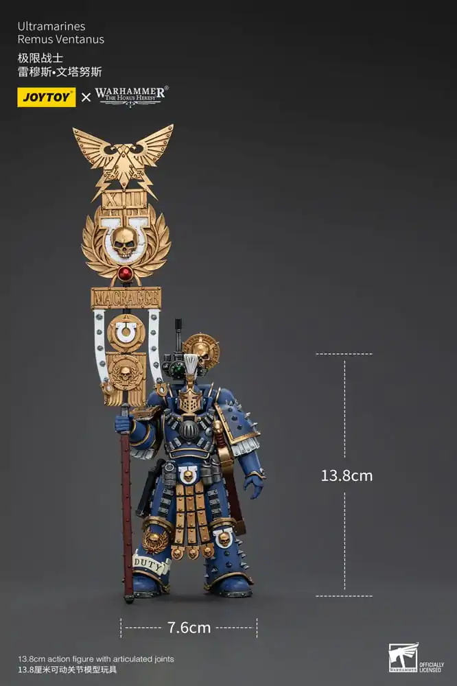 Warhammer The Horus Heresy 1/18 Ultramarines Remus Ventanus akciófigura 14 cm termékfotó