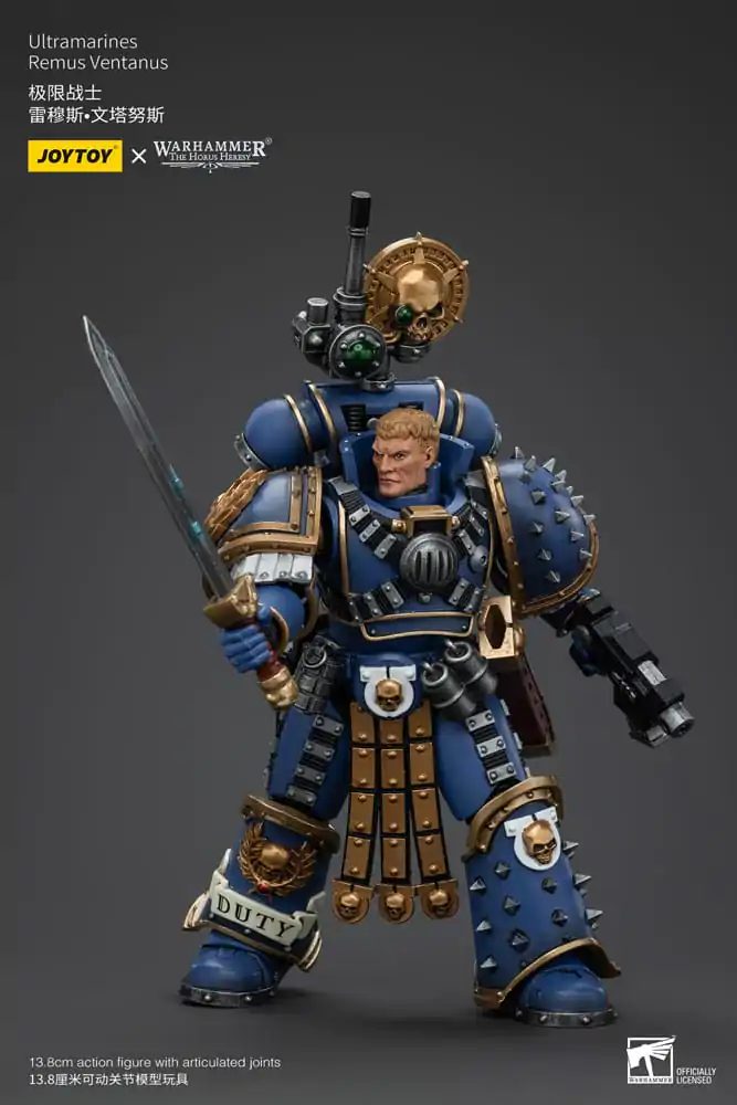 Warhammer The Horus Heresy 1/18 Ultramarines Remus Ventanus akciófigura 14 cm termékfotó