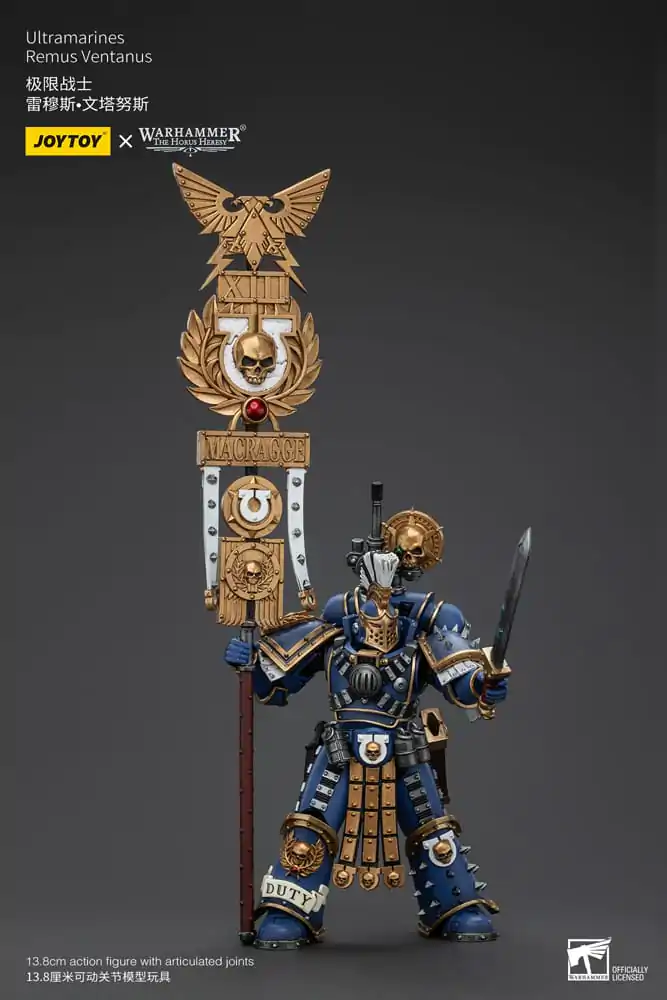 Warhammer The Horus Heresy 1/18 Ultramarines Remus Ventanus akciófigura 14 cm termékfotó