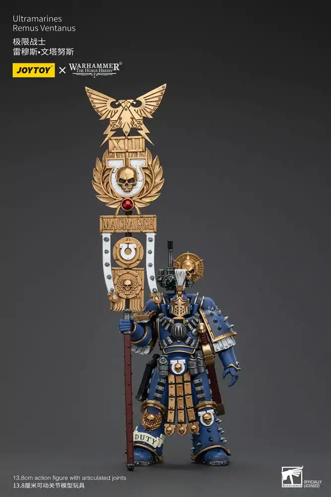 Warhammer The Horus Heresy 1/18 Ultramarines Remus Ventanus akciófigura 14 cm termékfotó