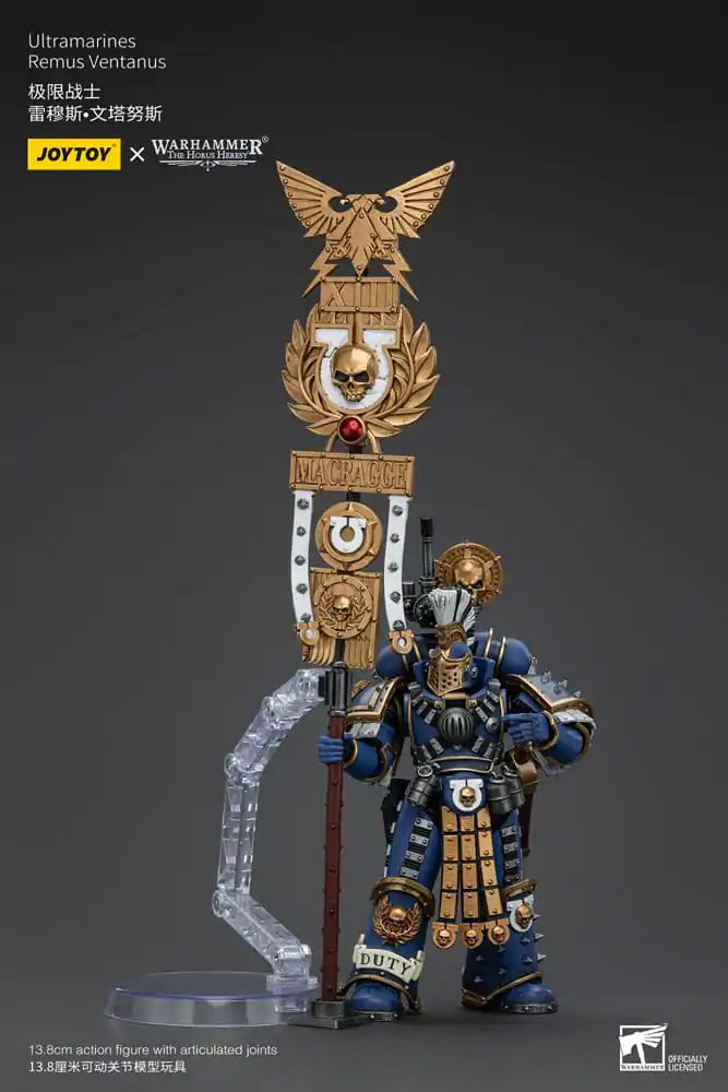 Warhammer The Horus Heresy 1/18 Ultramarines Remus Ventanus akciófigura 14 cm termékfotó