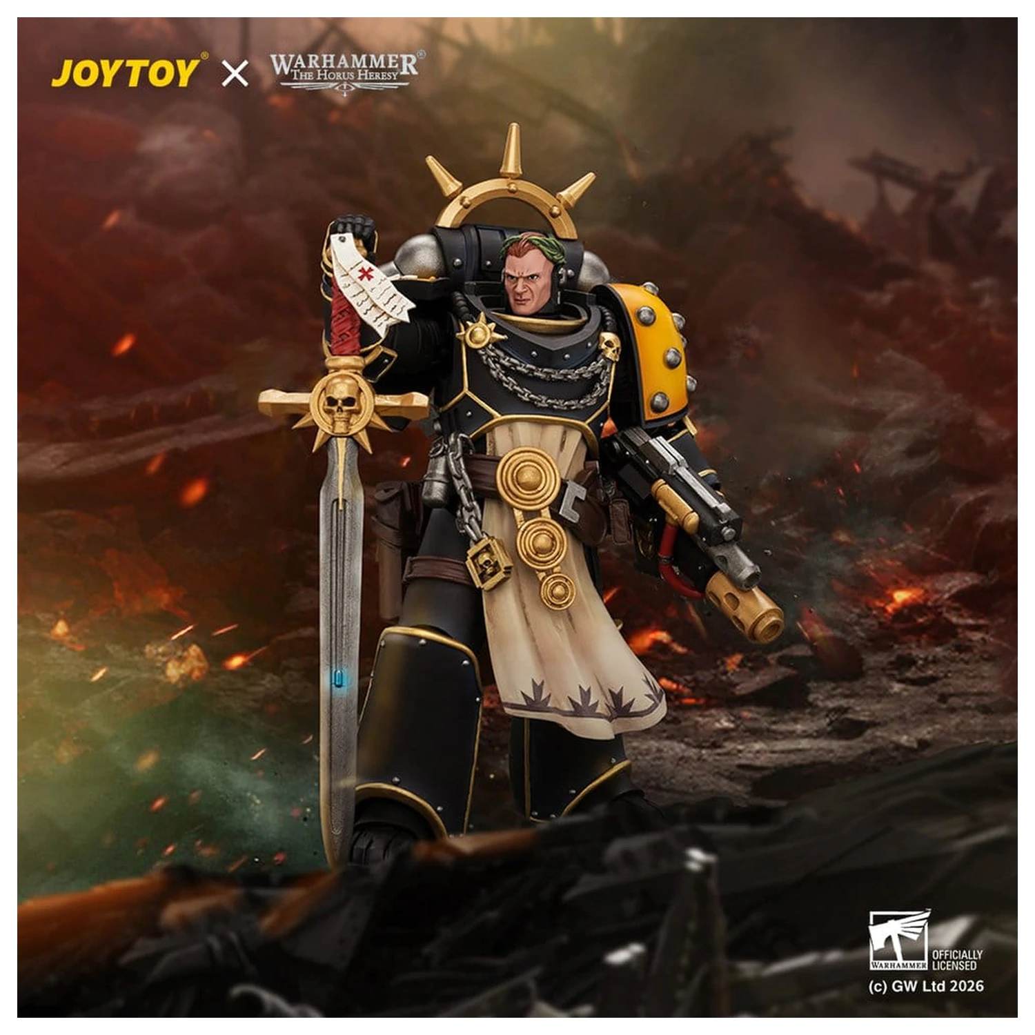 Warhammer The Horus Heresy akciófigura Champion Consul Imperial Fists 12 cm termékfotó