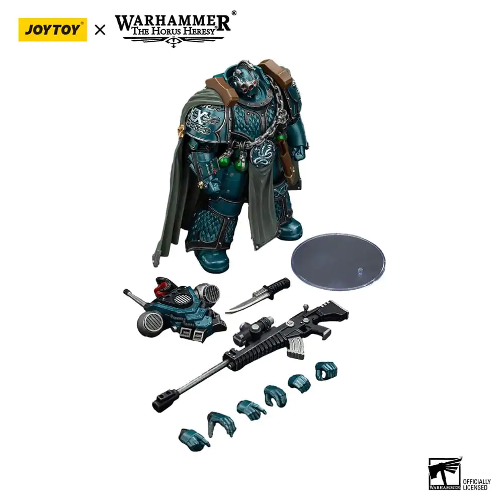 Warhammer The Horus Heresy Alpha Legion Exodus The One who is Many With Sniper Rifle And Power Dagger akciófigura 20 cm termékfotó