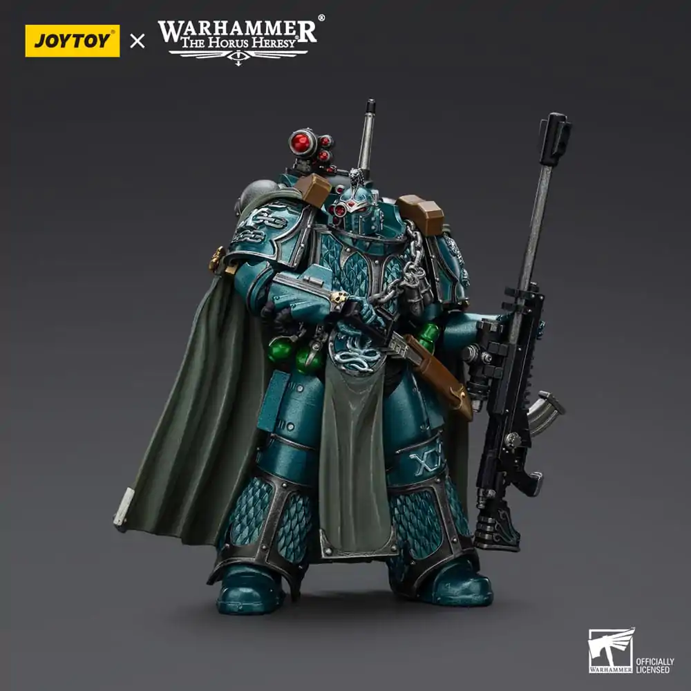 Warhammer The Horus Heresy Alpha Legion Exodus The One who is Many With Sniper Rifle And Power Dagger akciófigura 20 cm termékfotó