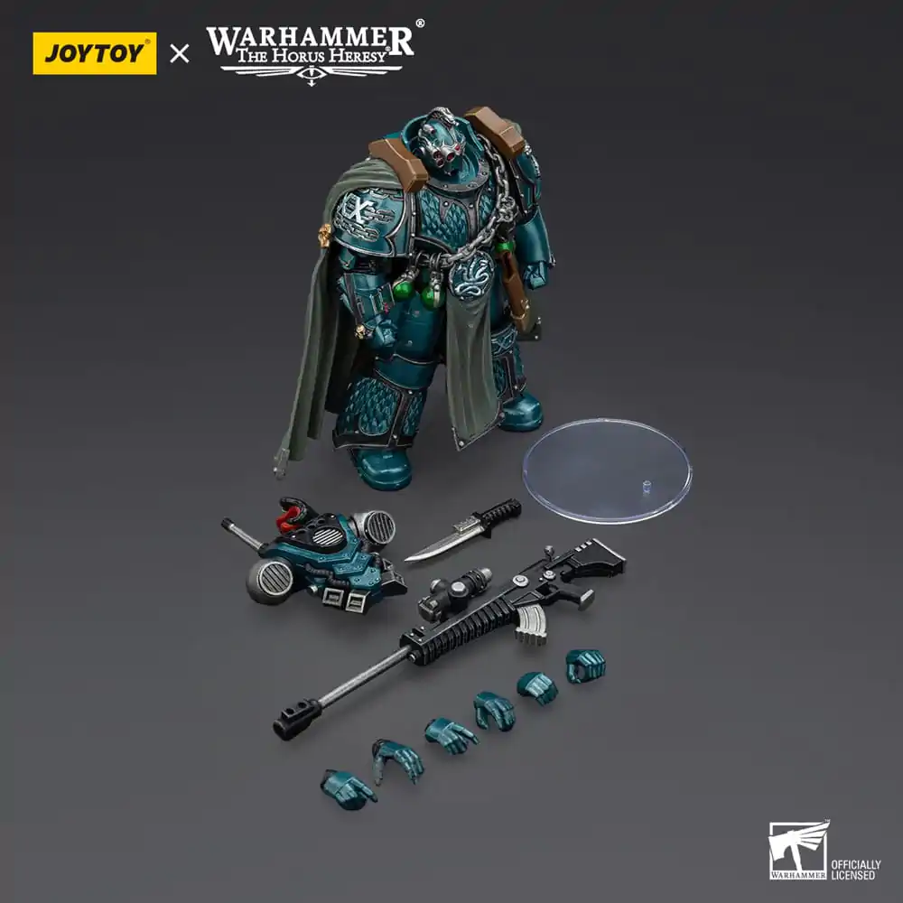 Warhammer The Horus Heresy Alpha Legion Exodus The One who is Many With Sniper Rifle And Power Dagger akciófigura 20 cm termékfotó