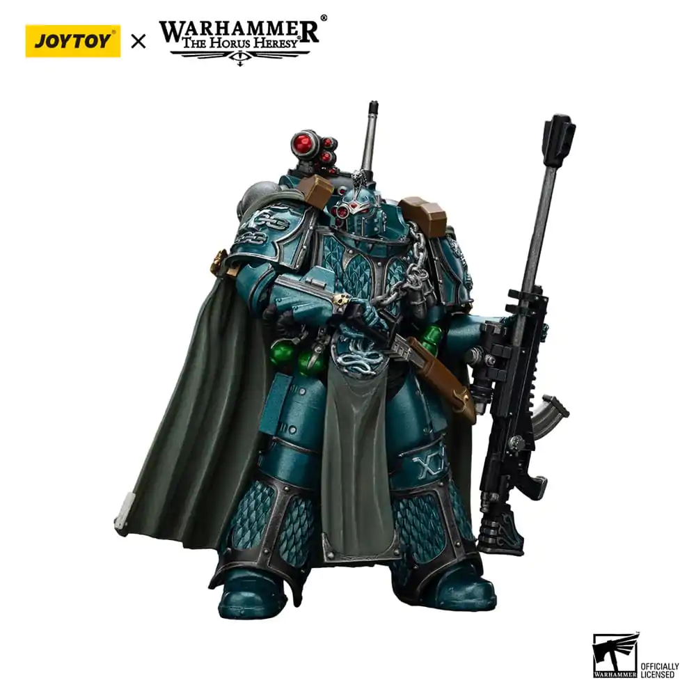 Warhammer The Horus Heresy Alpha Legion Exodus The One who is Many With Sniper Rifle And Power Dagger akciófigura 20 cm termékfotó