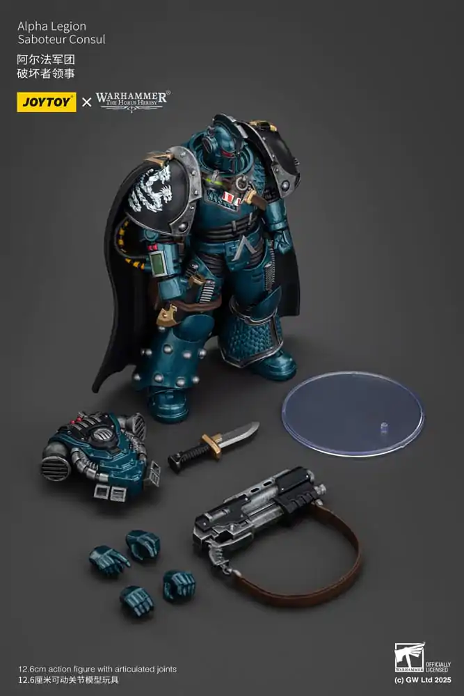 Warhammer The Horus Heresy Alpha Legion Saboteur Consul akciófigura 20 cm termékfotó