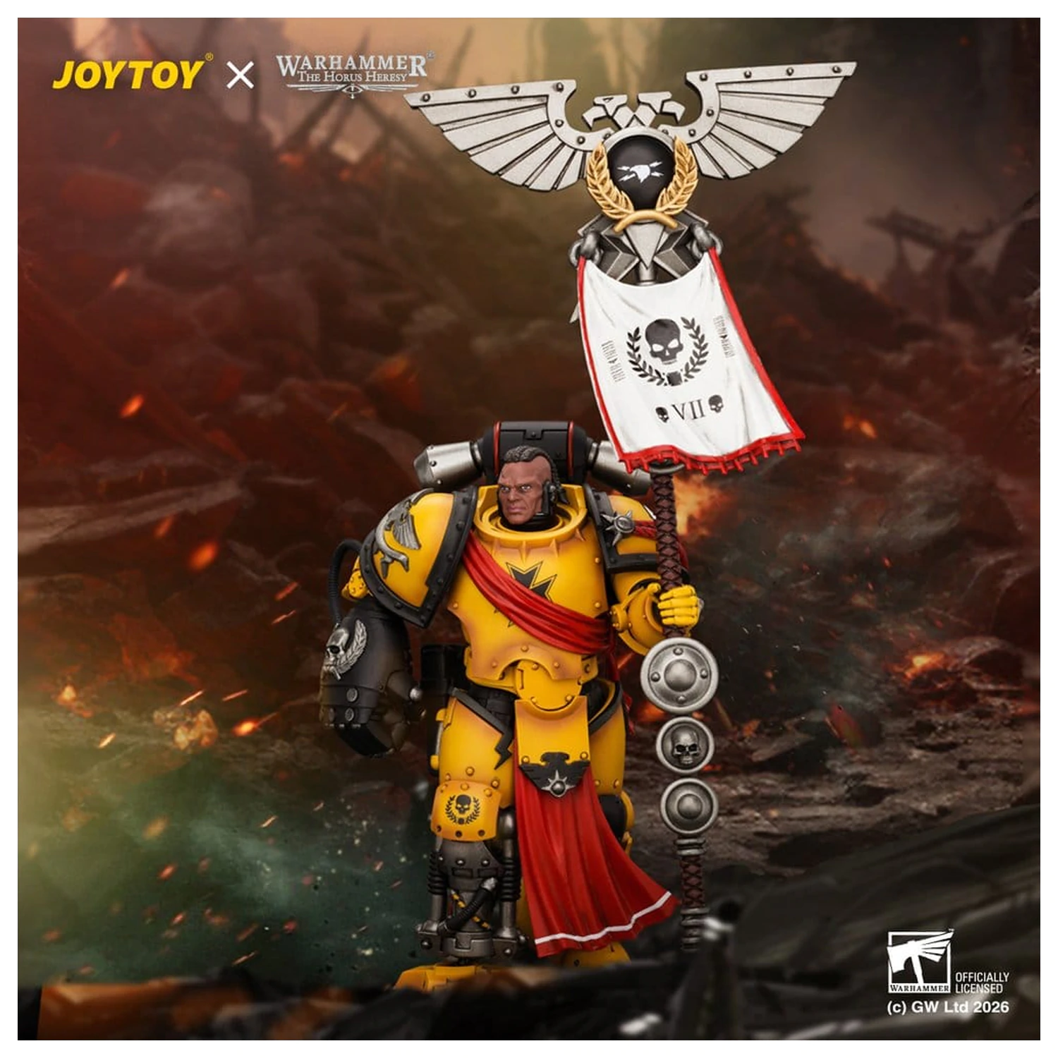 Warhammer The Horus Heresy Imperial Fists Herald Consul figura 12 cm termékfotó
