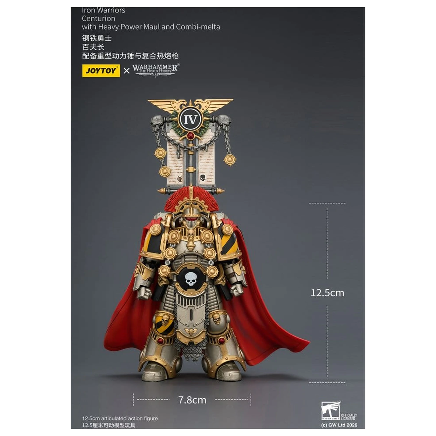 Warhammer The Horus Heresy Iron Warriors Centurion akciófigura 13 cm termékfotó