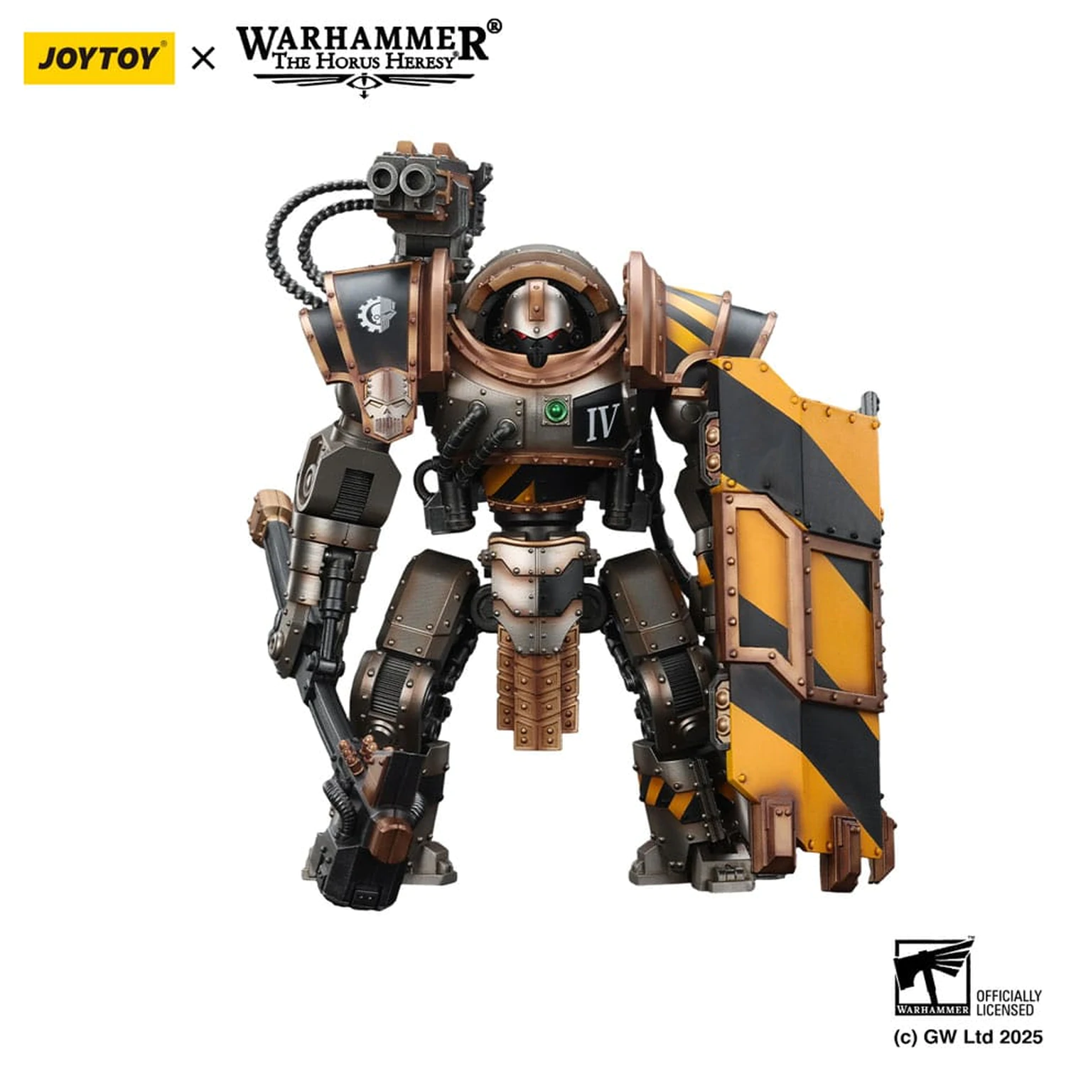 Warhammer The Horus Heresy Iron Warriors Iron Circle Domitar-Ferrum Class Battle-automata with Karceri Battle Shield akciófigura 24 cm termékfotó