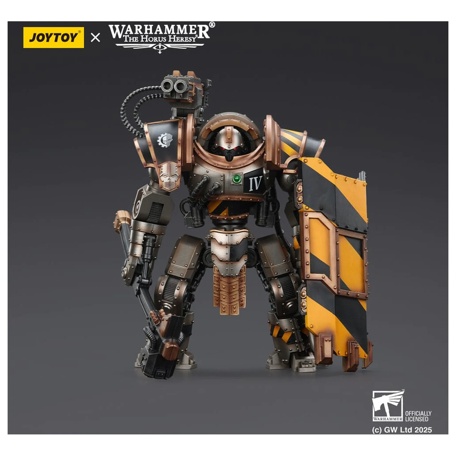 Warhammer The Horus Heresy Iron Warriors Iron Circle Domitar-Ferrum Class Battle-automata with Karceri Battle Shield akciófigura 24 cm termékfotó