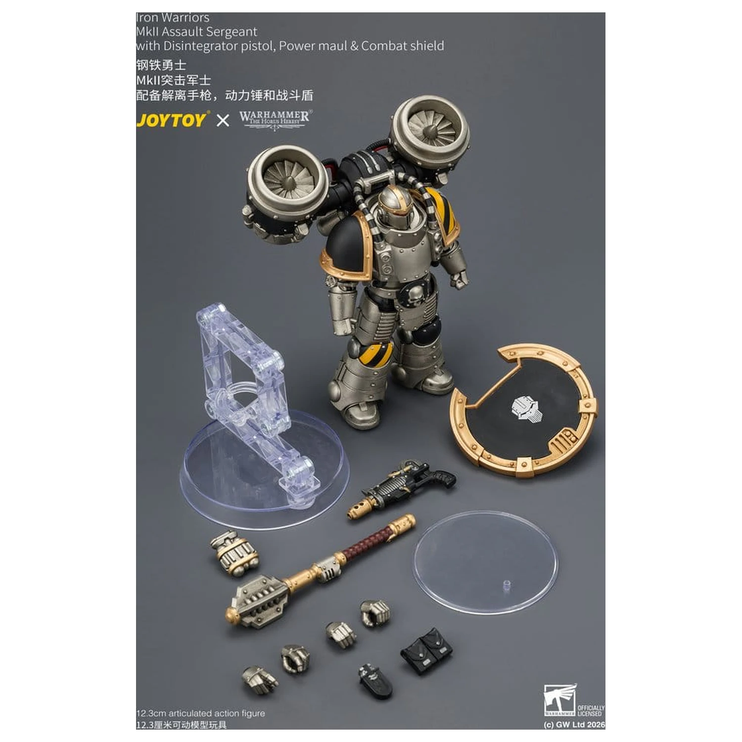 Warhammer The Horus Heresy Iron Warriors MkII Assault Sergeant akciófigura 12 cm termékfotó
