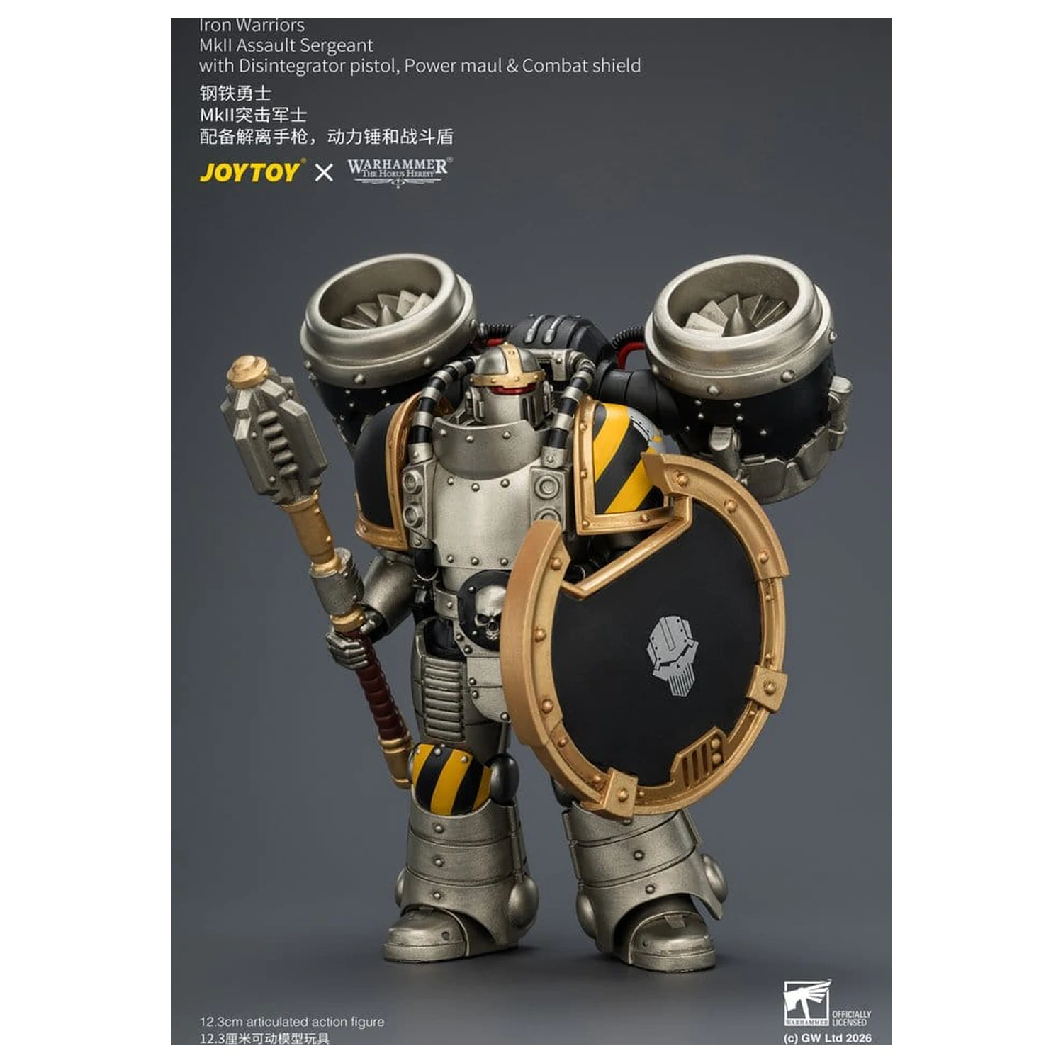 Warhammer The Horus Heresy Iron Warriors MkII Assault Sergeant akciófigura 12 cm termékfotó
