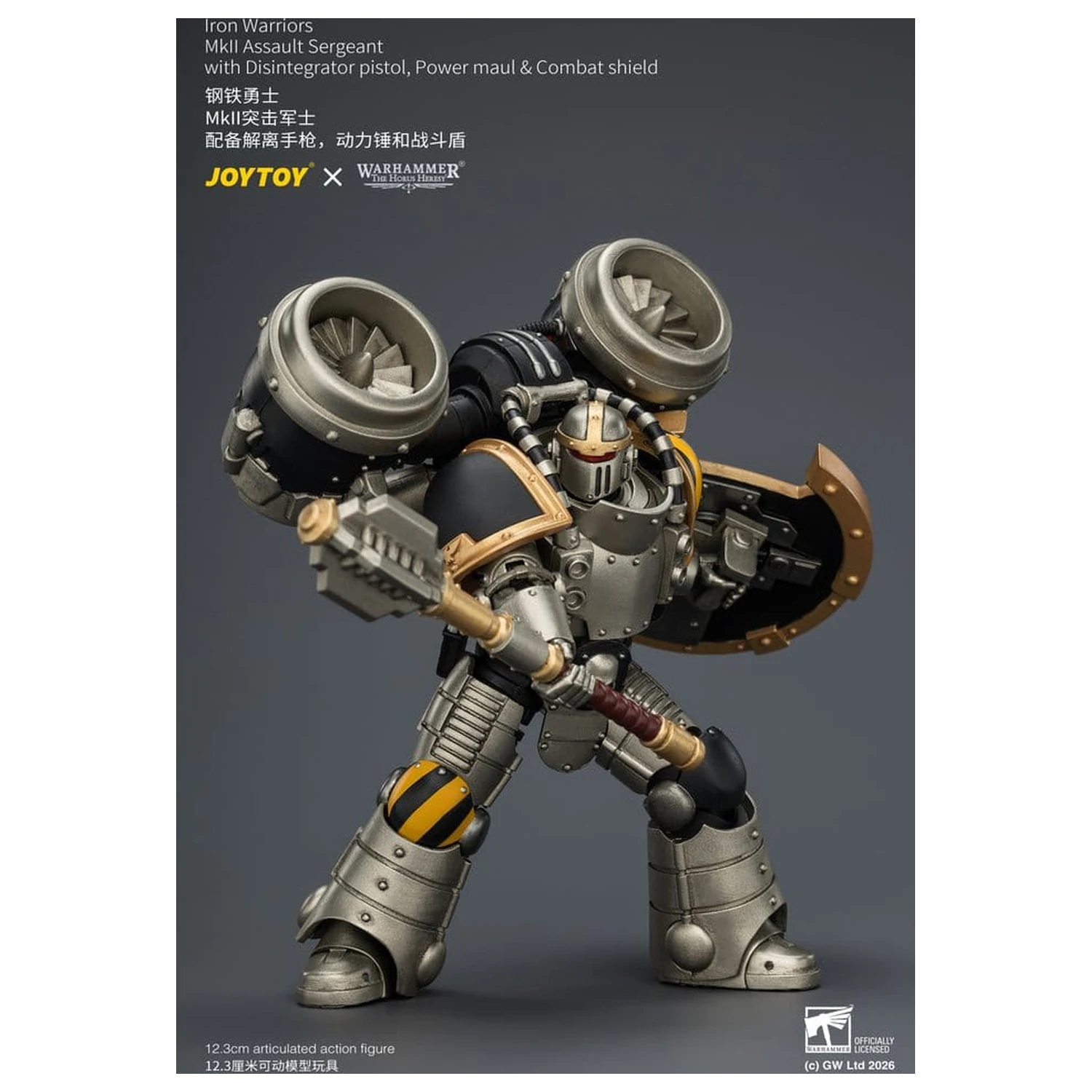 Warhammer The Horus Heresy Iron Warriors MkII Assault Sergeant akciófigura 12 cm termékfotó