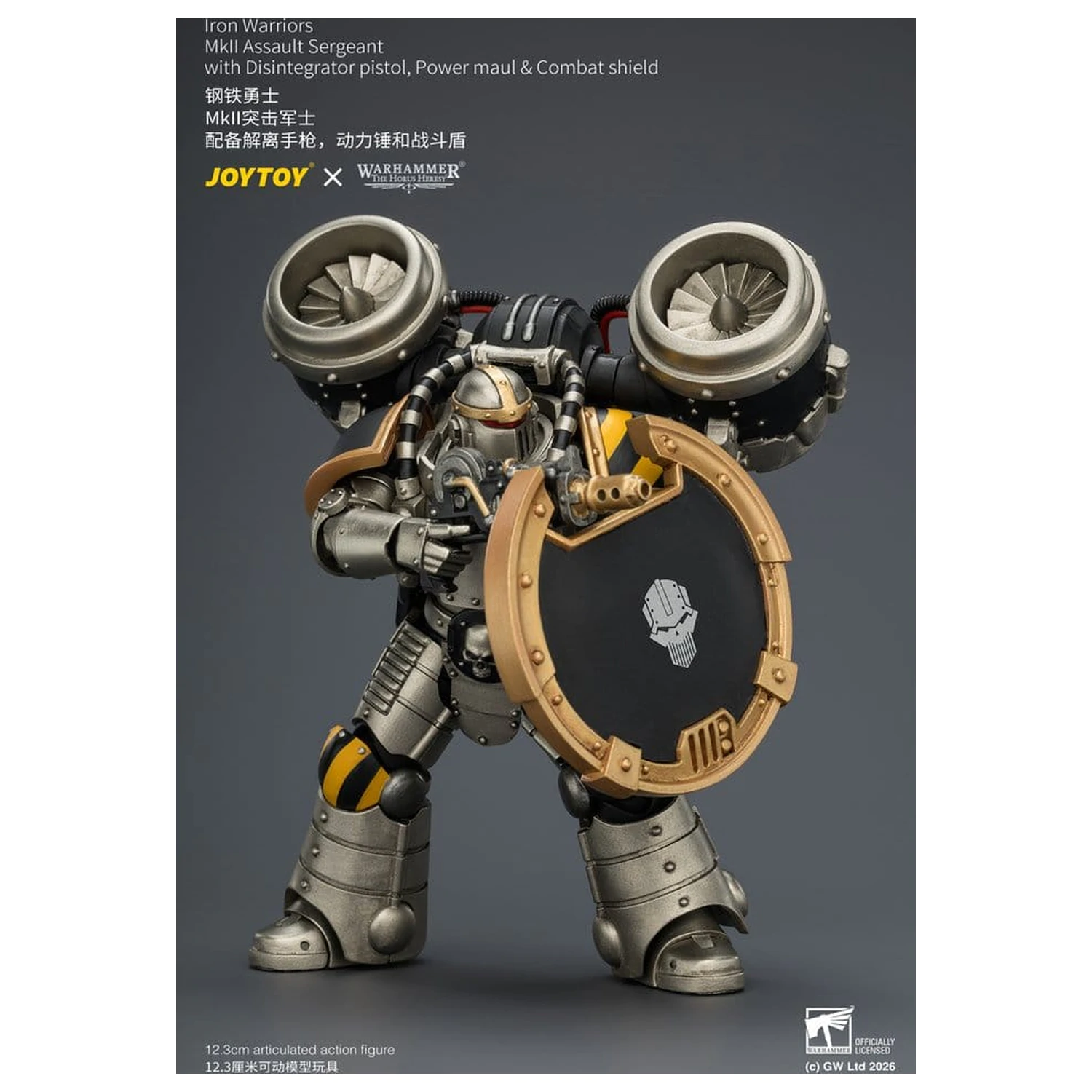 Warhammer The Horus Heresy Iron Warriors MkII Assault Sergeant akciófigura 12 cm termékfotó