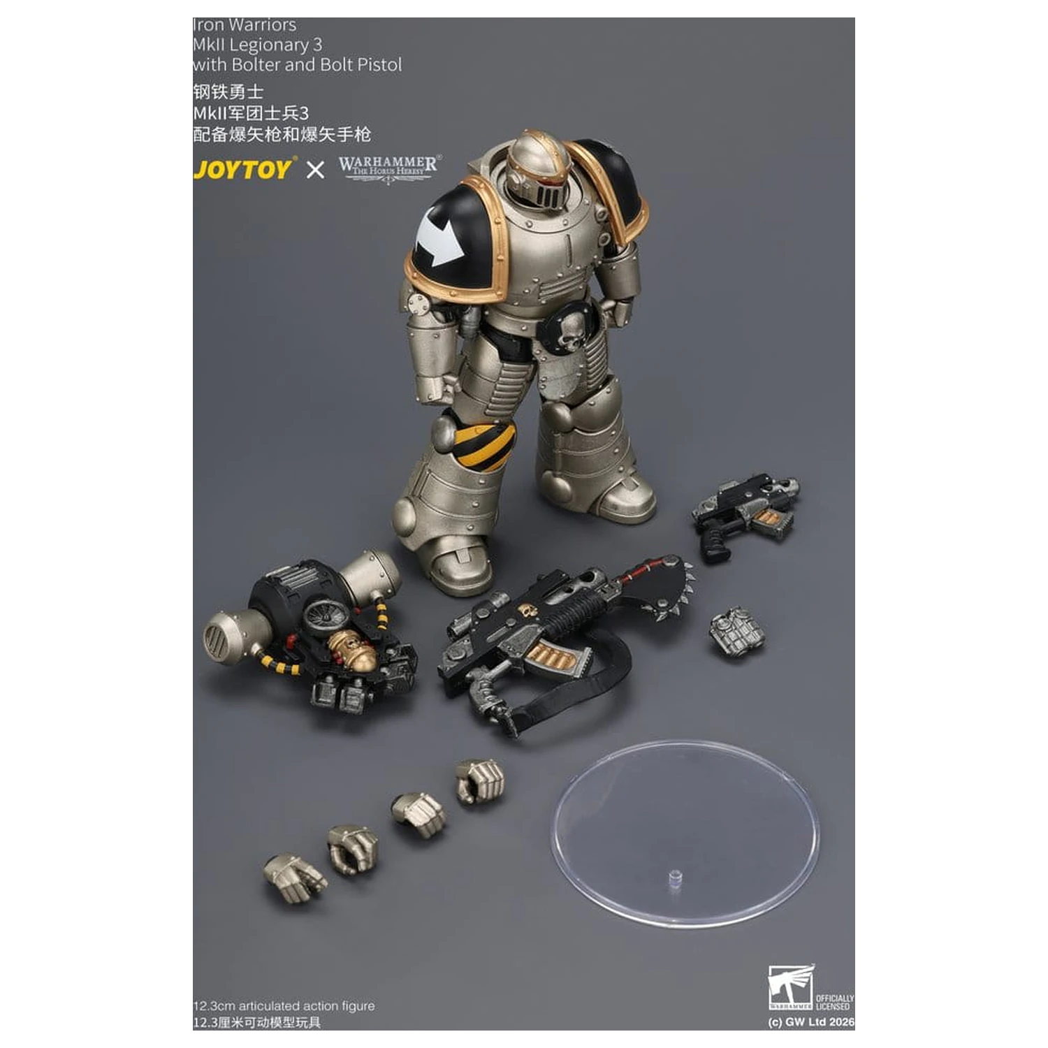 Warhammer The Horus Heresy Iron Warriors MkII Legionary 3 akciófigura 12 cm termékfotó