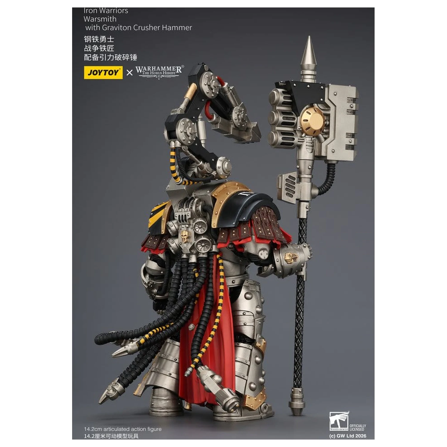 Warhammer The Horus Heresy Iron Warriors Warsmith akciófigura 14 cm termékfotó
