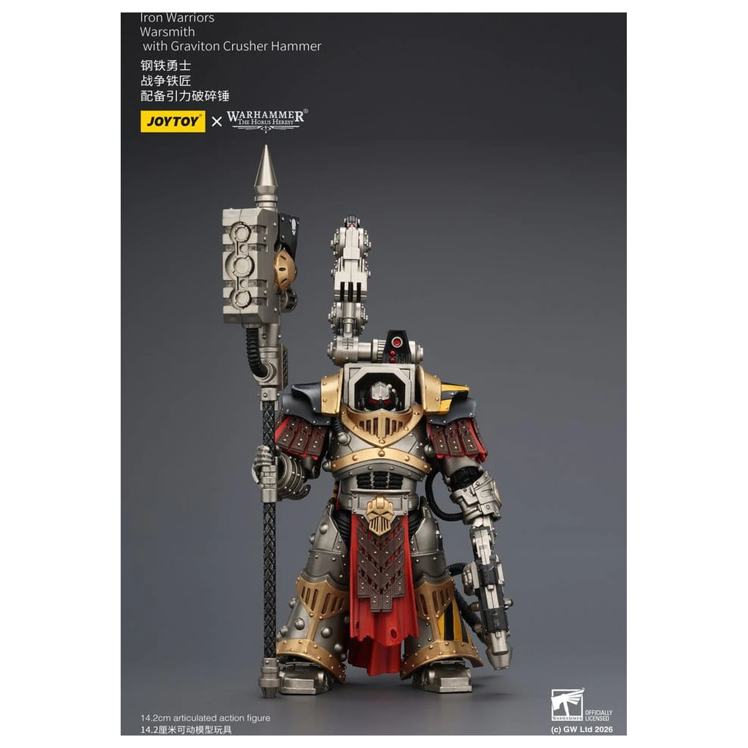 Warhammer The Horus Heresy Iron Warriors Warsmith akciófigura 14 cm termékfotó
