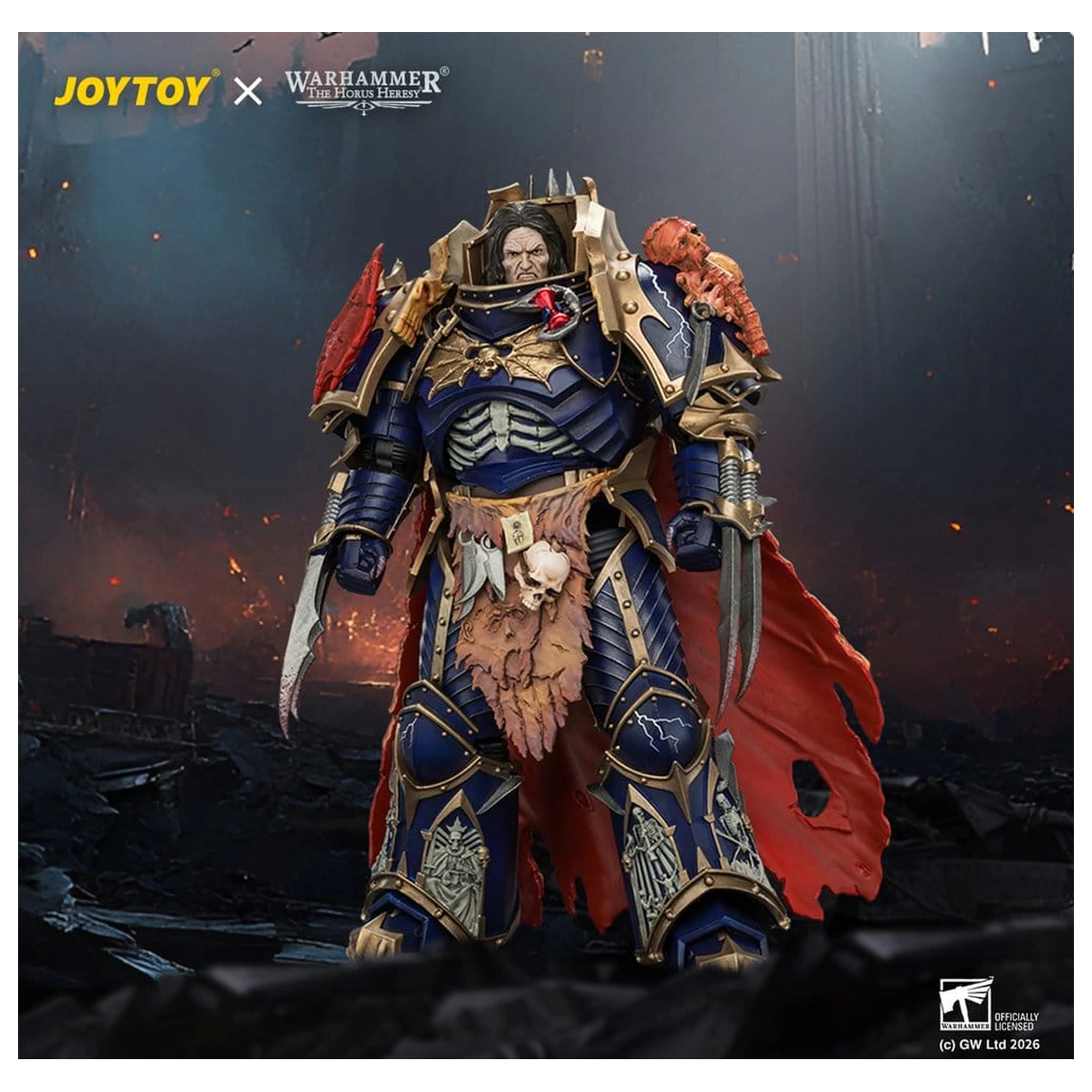 Warhammer The Horus Heresy Night Lords Konrad Curze Primarch of the Night Lords Legion akciófigura 19 cm termékfotó