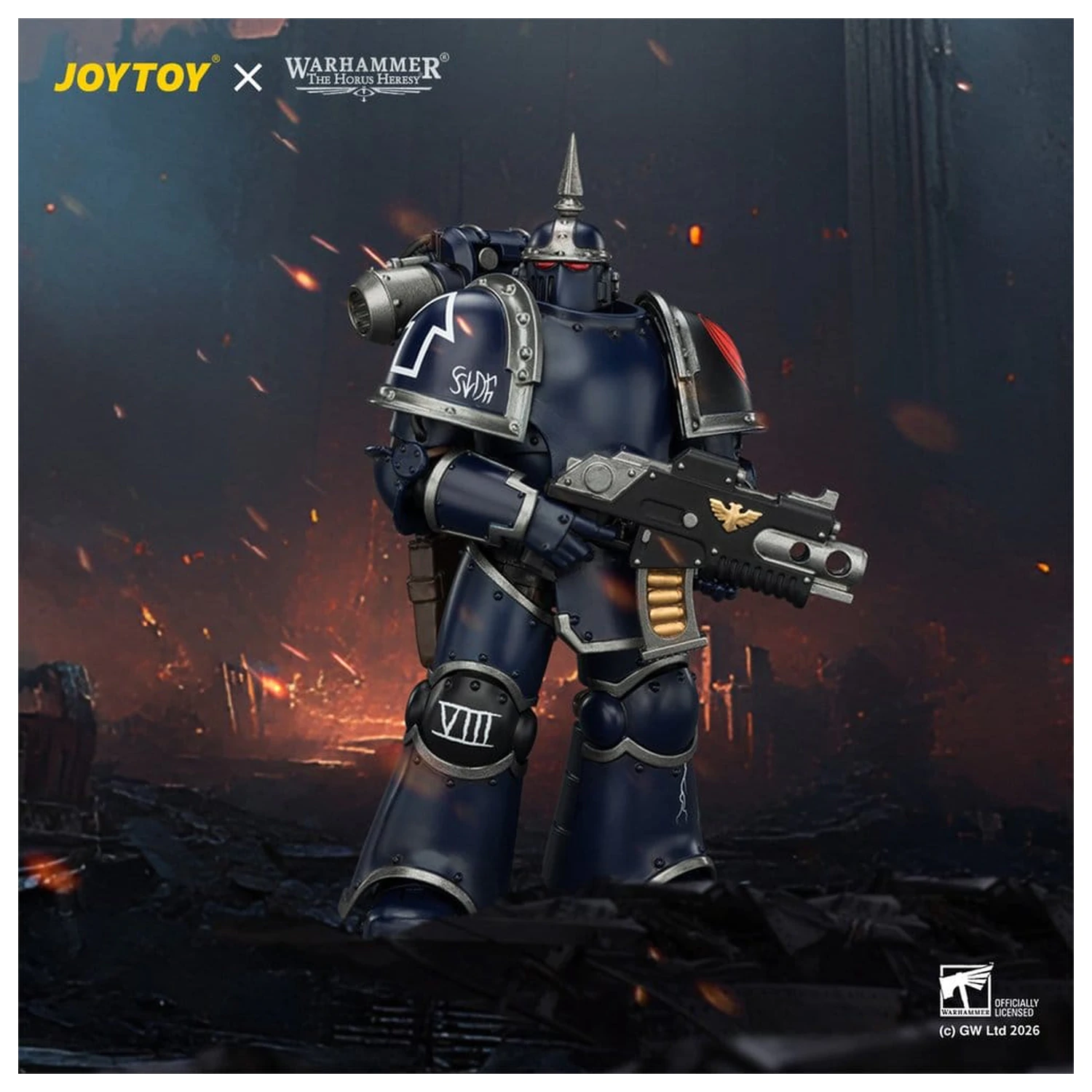 Warhammer The Horus Heresy Night Lords Tactical Legionary MK III akciófigura 12 cm termékfotó