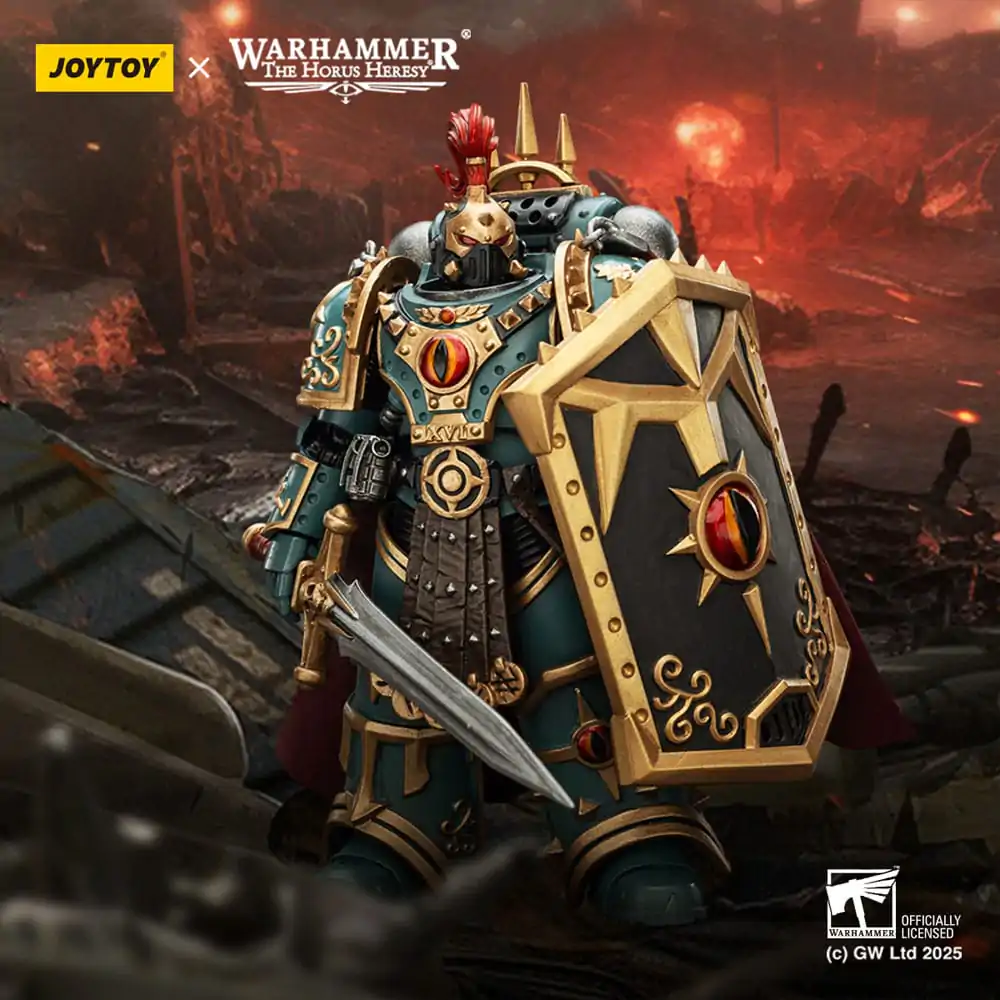 Warhammer The Horus Heresy Sons of Horus Little Horus Aximand Captain of the 5th Company akciófigura 20 cm termékfotó