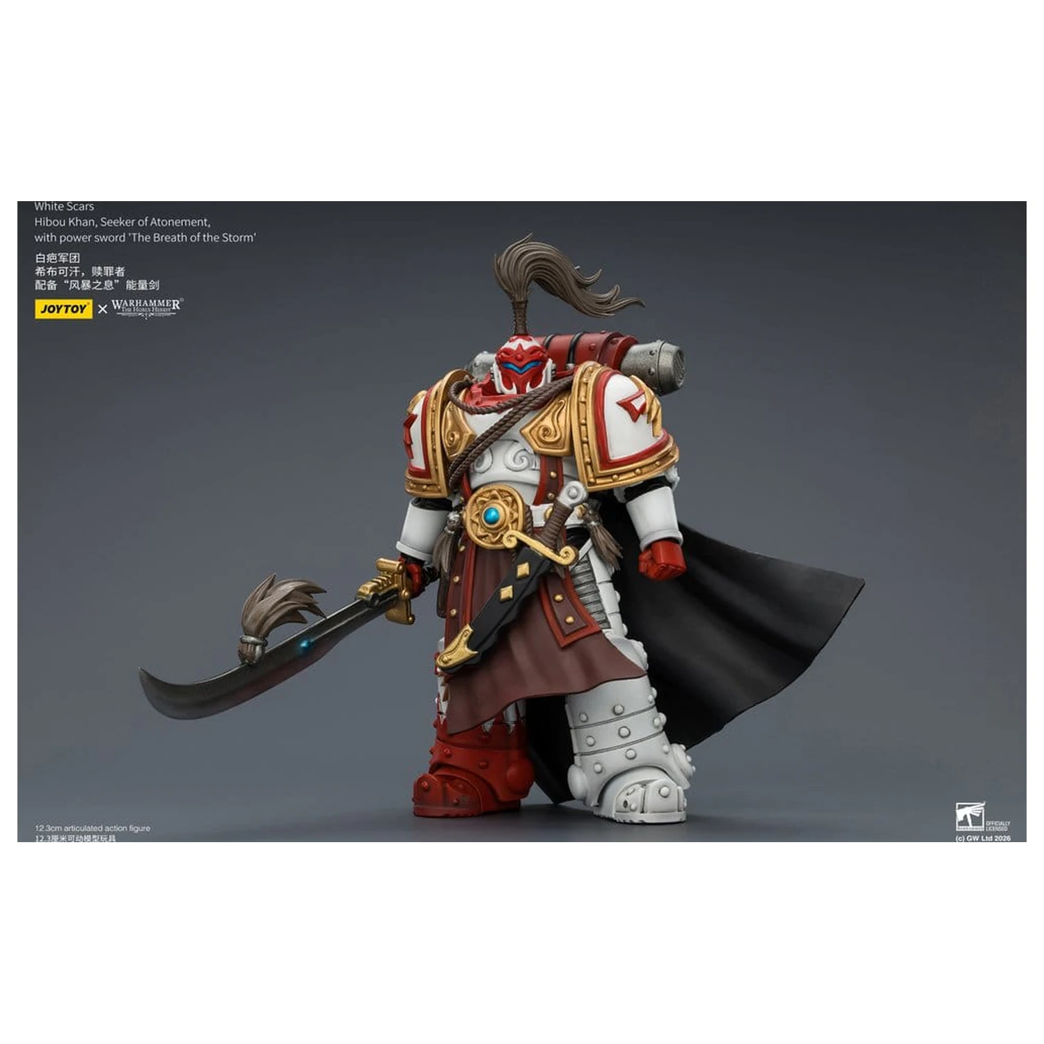 Warhammer The Horus Heresy White Scars Hibou Khan, Seeker of Atonement akciófigura 12 cm termékfotó
