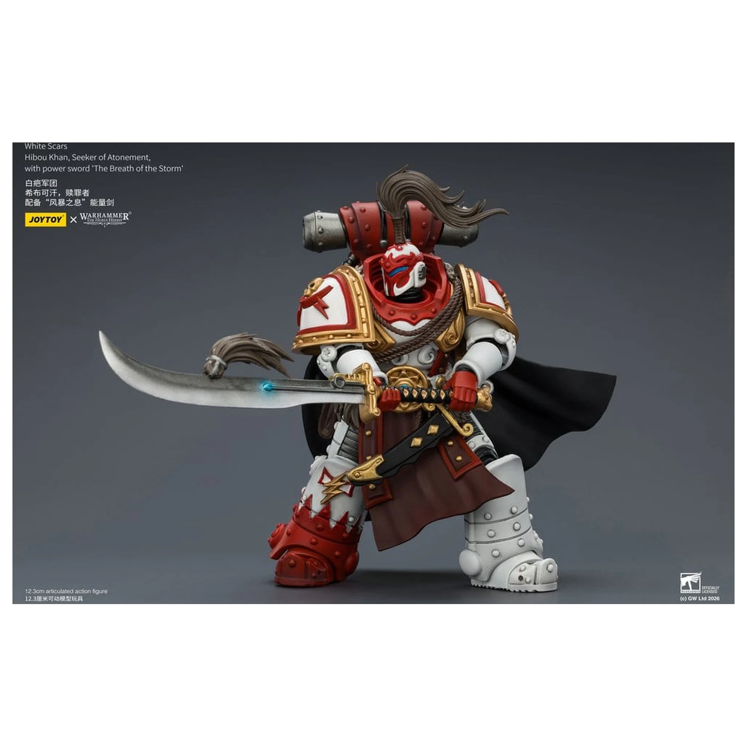 Warhammer The Horus Heresy White Scars Hibou Khan, Seeker of Atonement akciófigura 12 cm termékfotó