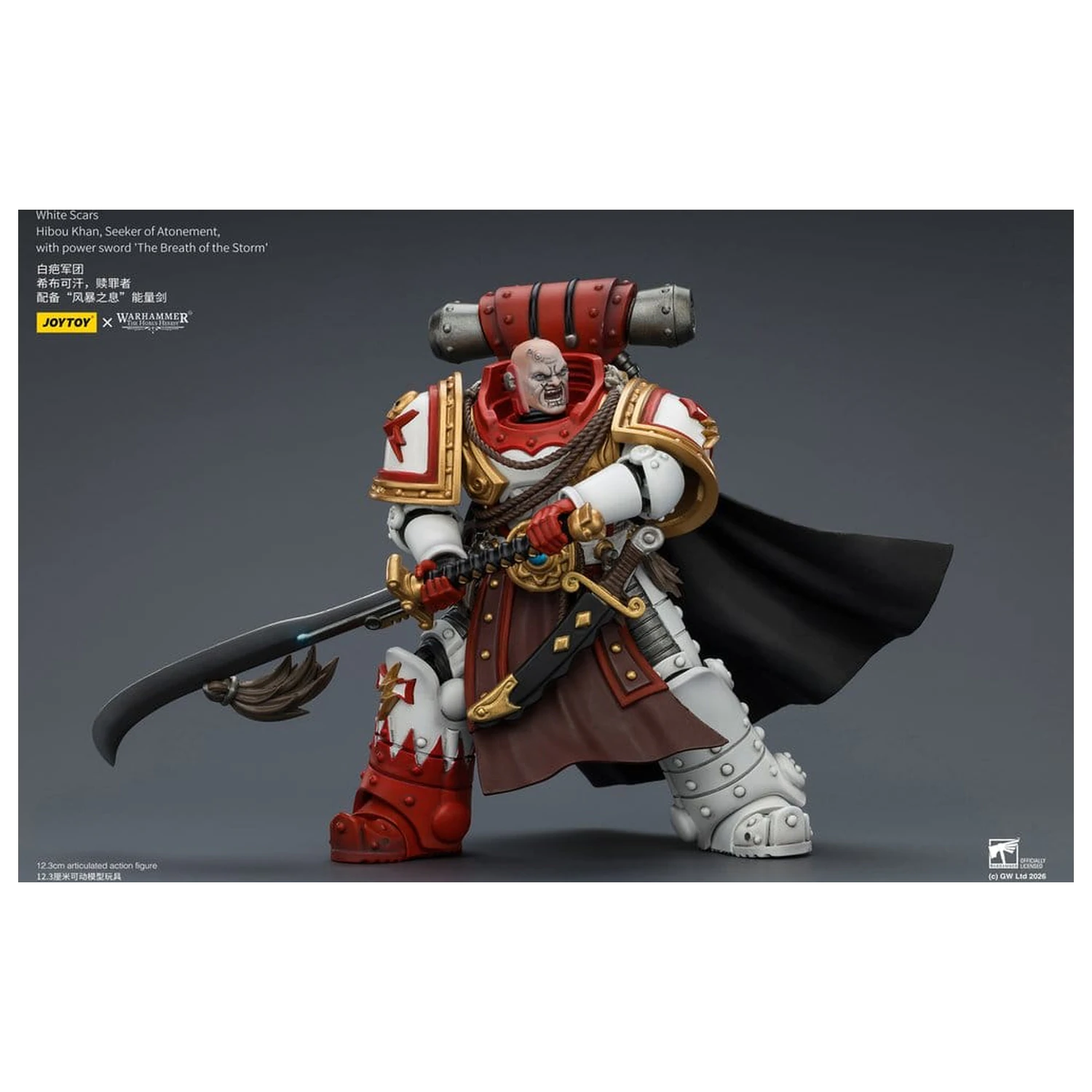 Warhammer The Horus Heresy White Scars Hibou Khan, Seeker of Atonement akciófigura 12 cm termékfotó