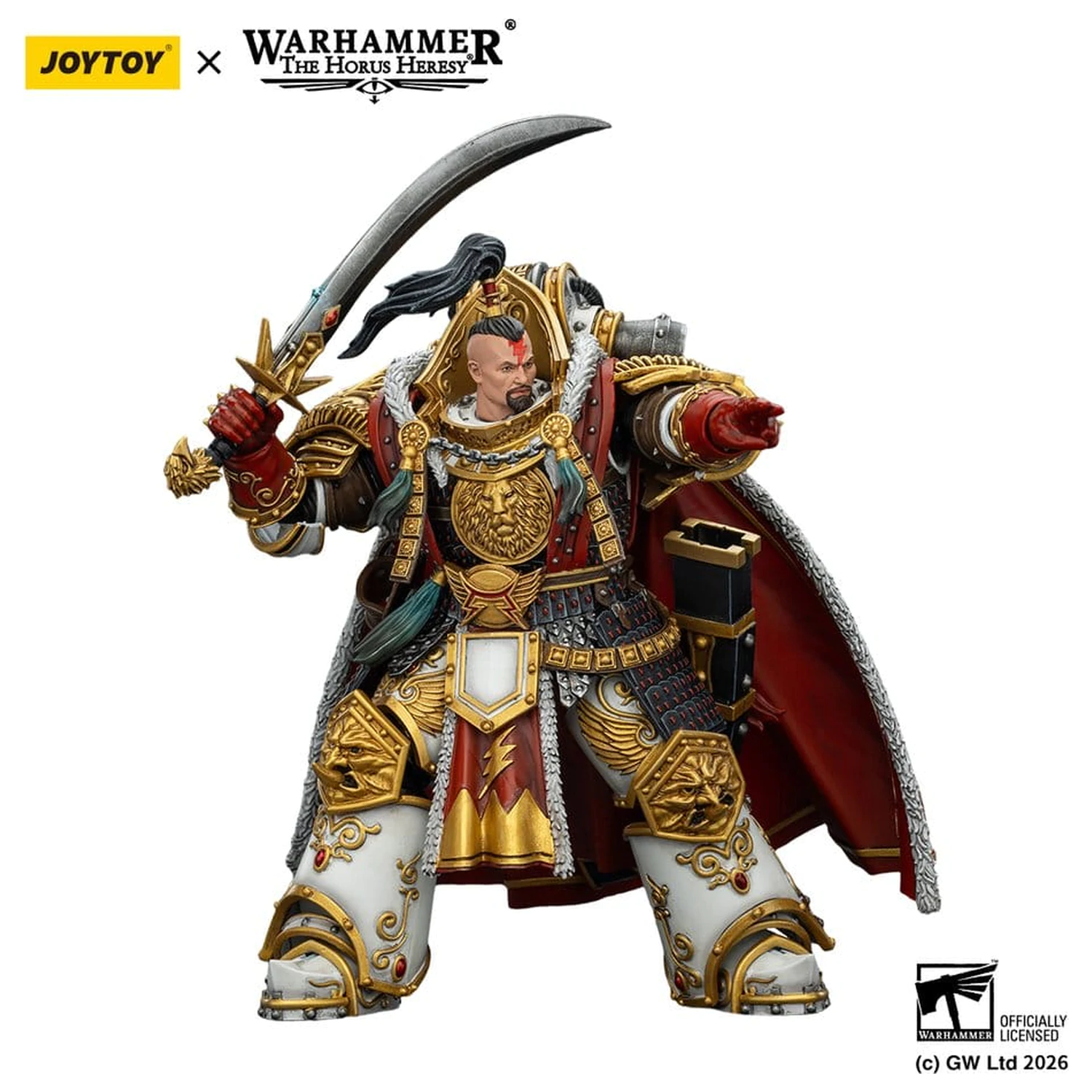 Warhammer The Horus Heresy White SVerdák Jaghatai Khan Primarch of the Vth Legion akciófigura 19 cm termékfotó