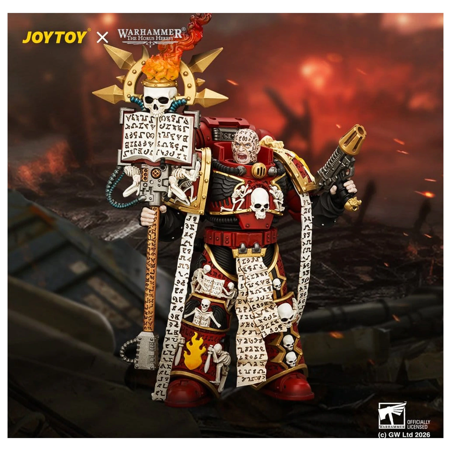 Warhammer The Horus Heresy Word Bearers Erebus, the Dark Apostle figura 13 cm termékfotó