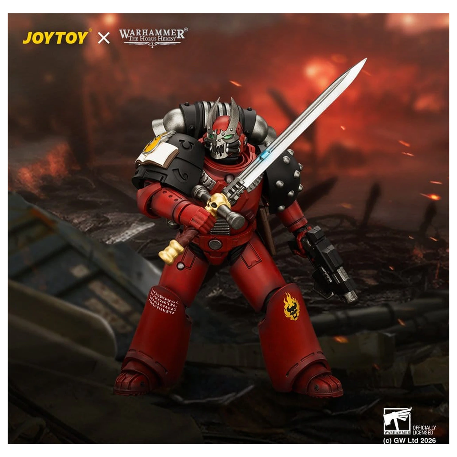 Warhammer The Horus Heresy Word Bearers MkVI Tactical Sergeant figura 12 cm termékfotó