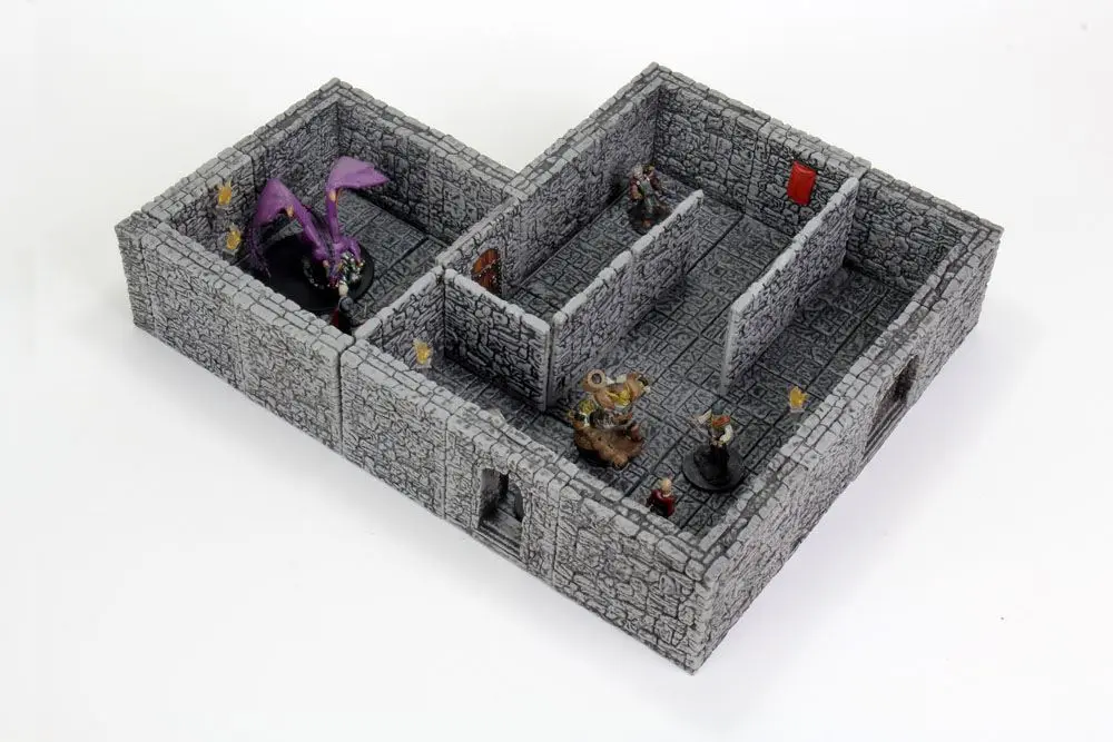 WarLock Tiles: Dungeon Tiles II - Full Height Stone Walls termékfotó