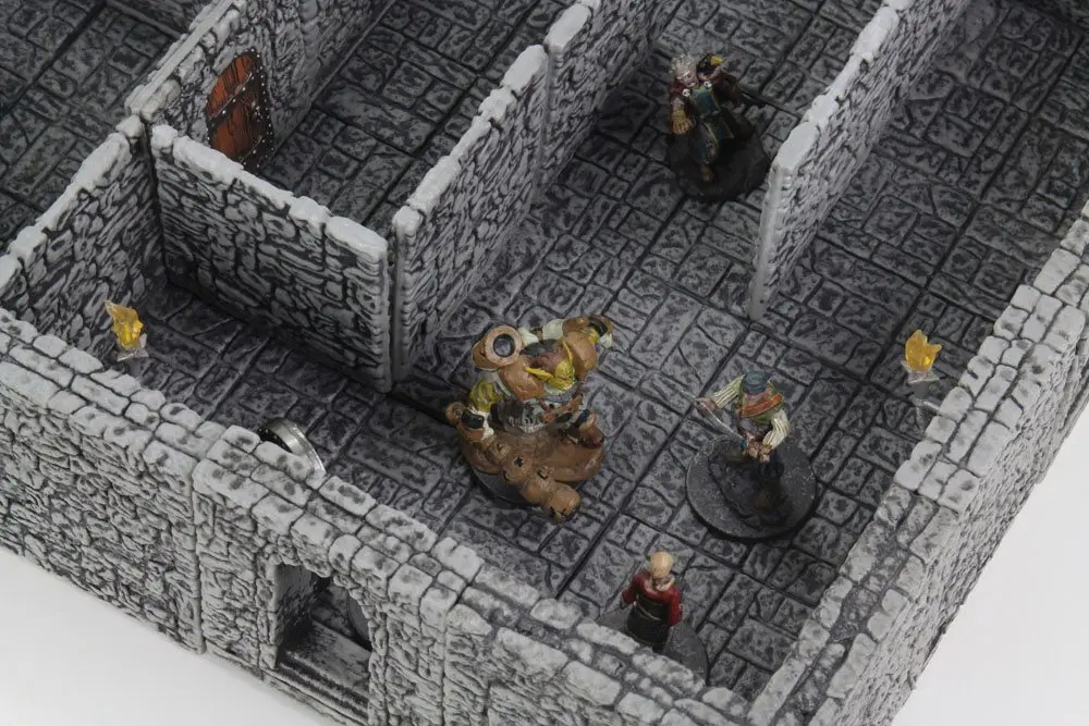 WarLock Tiles: Dungeon Tiles II - Full Height Stone Walls termékfotó