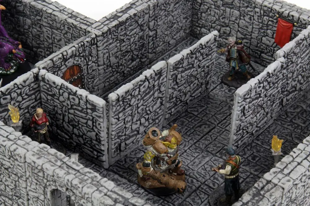 WarLock Tiles: Dungeon Tiles II - Full Height Stone Walls termékfotó