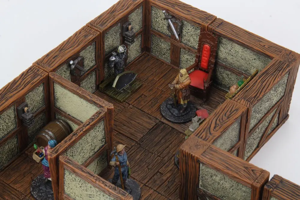 WarLock Tiles: Town &amp; Village II - Full Height Plaster Walls termékfotó