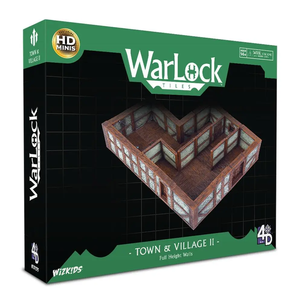 WarLock Tiles: Town &amp; Village II - Full Height Plaster Walls termékfotó