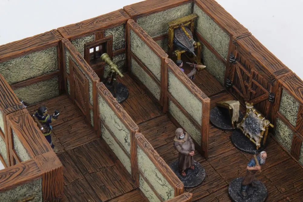 WarLock Tiles: Town &amp; Village II - Full Height Plaster Walls termékfotó