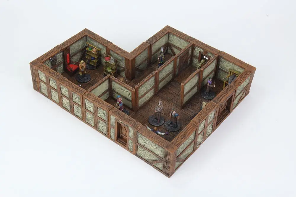 WarLock Tiles: Town &amp; Village II - Full Height Plaster Walls termékfotó