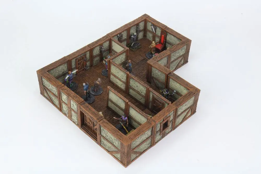 WarLock Tiles: Town &amp; Village II - Full Height Plaster Walls termékfotó