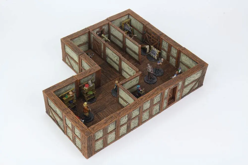 WarLock Tiles: Town &amp; Village II - Full Height Plaster Walls termékfotó