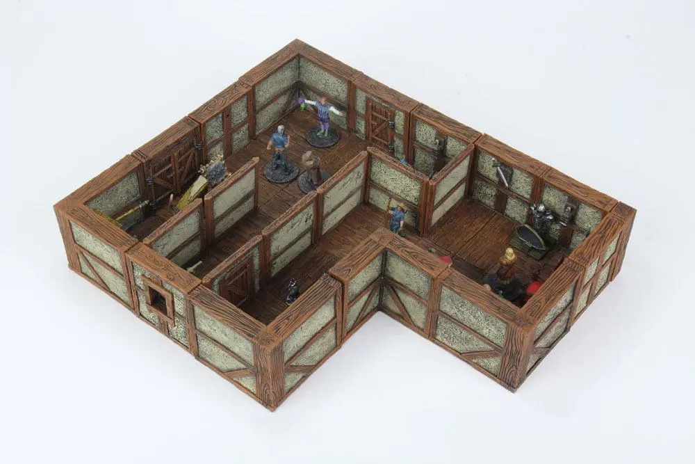 WarLock Tiles: Town &amp; Village II - Full Height Plaster Walls termékfotó