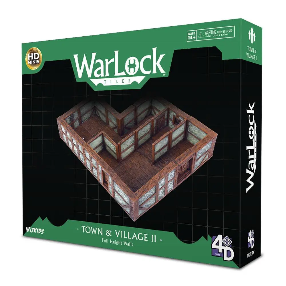 WarLock Tiles: Town &amp; Village II - Full Height Plaster Walls termékfotó