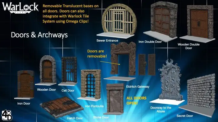 WarLock™ Tiles: Doors &amp; Archways termékfotó