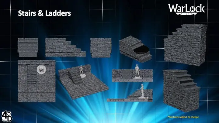 WarLock™ Tiles: Stairs &amp; Ladders termékfotó