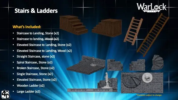 WarLock™ Tiles: Stairs &amp; Ladders termékfotó
