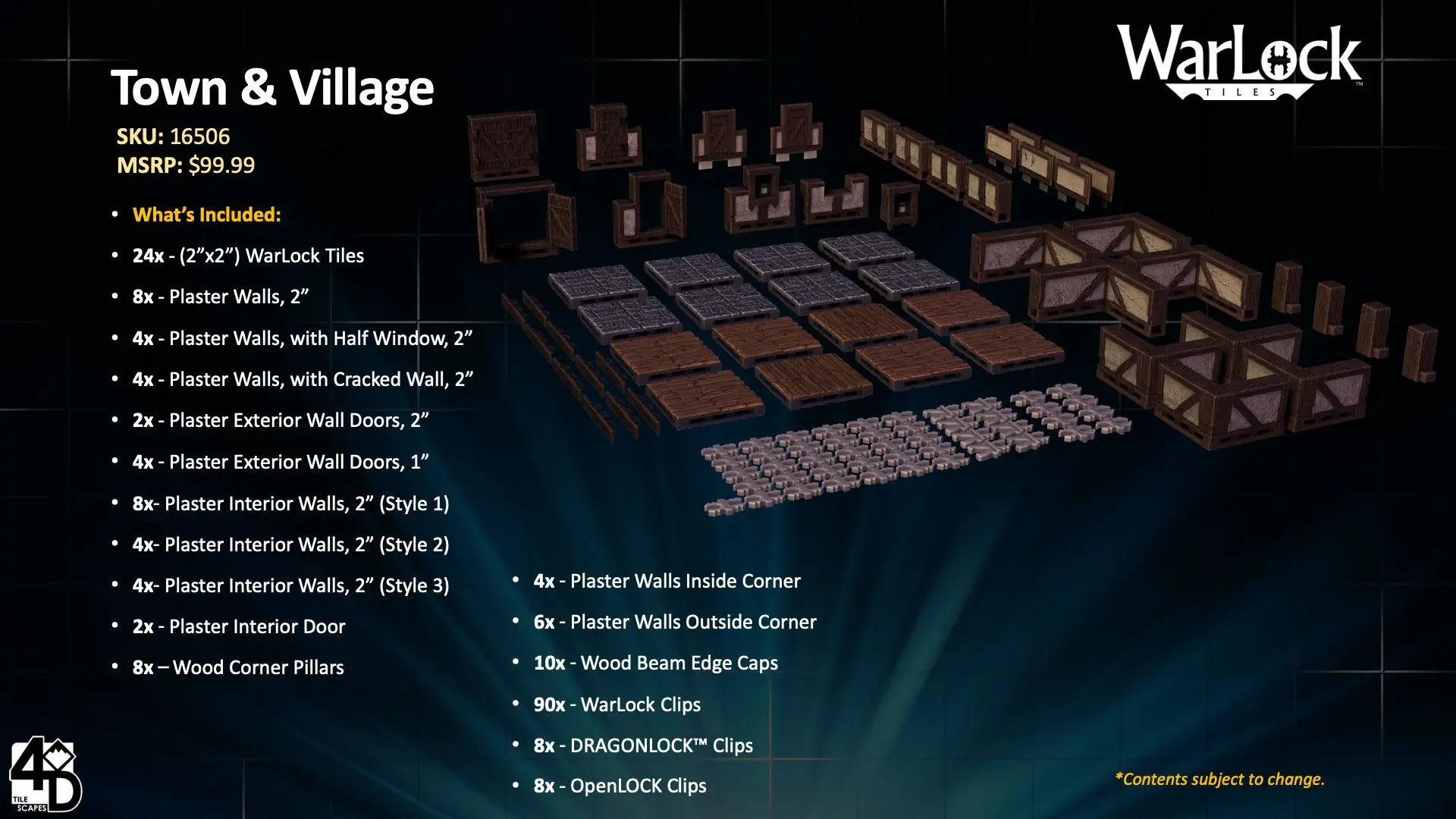 WarLock™ Tiles: Town &amp; Village termékfotó