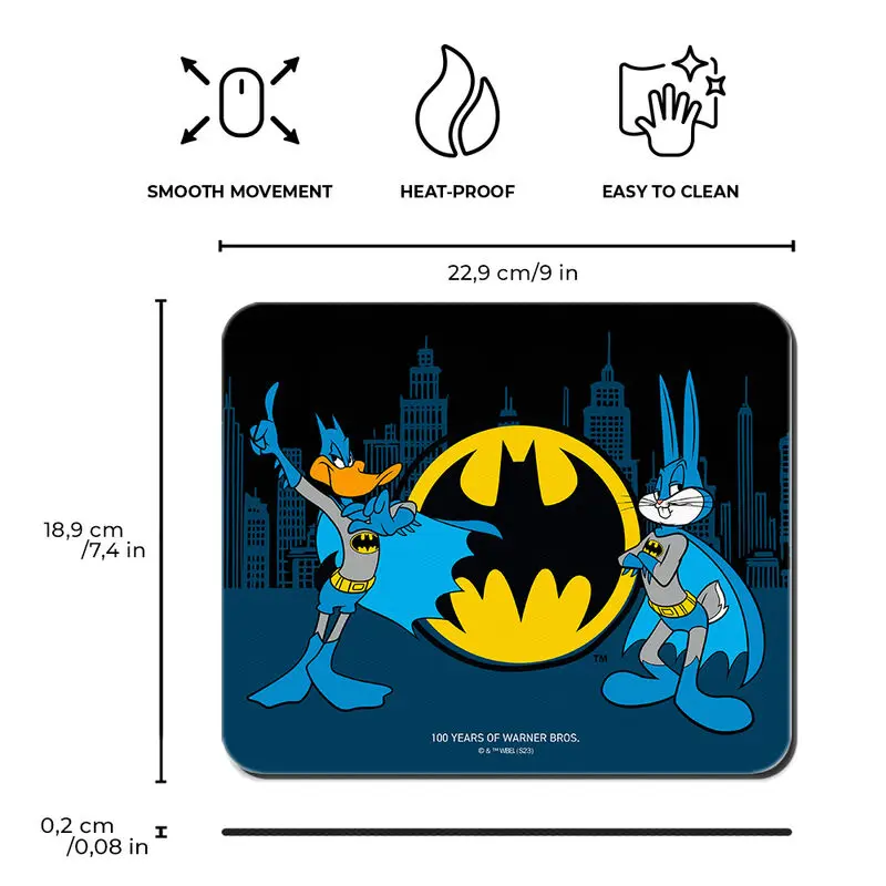 Warner Bros 100th Anniversary Looney Tunes Batman egérpad termékfotó