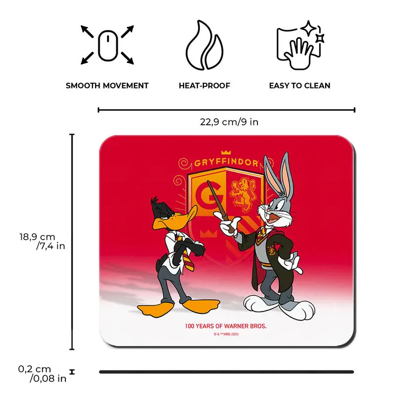 Warner Bros 100th Anniversary Looney Tunes Harry Potter Griffendél egérpad termékfotó