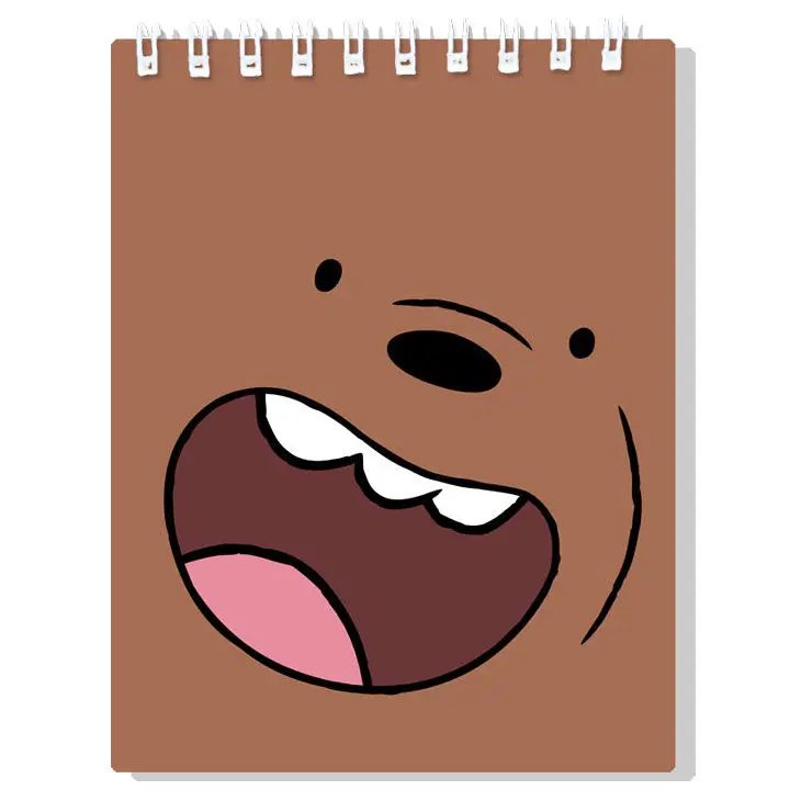 We Bare Bears barna medve jegyzetfüzet termékfotó