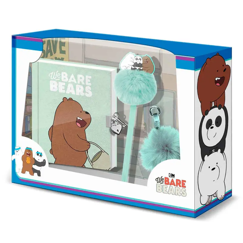 We Bare Bears Brown Bear keményfedeles füzet + toll + pompon termékfotó